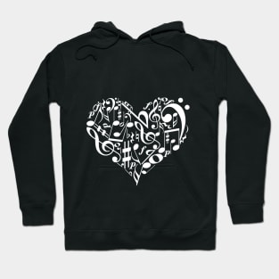 Invert music heart Hoodie